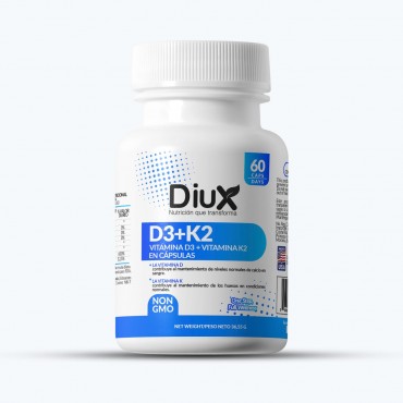 DIUX VIT D3 + VIT K2 60 CAPS